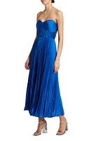 Pleated Strapless Belle Dress