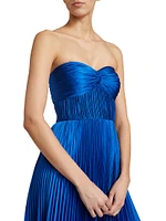 Pleated Strapless Belle Dress