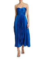 Pleated Strapless Belle Dress