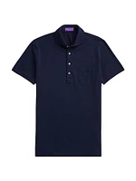 Washed Non-Logo Short-Sleeve Polo