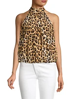 Maris Leopard Halterneck Top