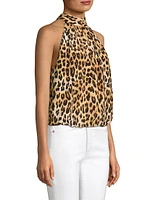 Maris Leopard Halterneck Top