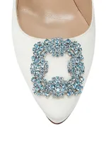 Hangisi 70MM Embellished Satin Pumps