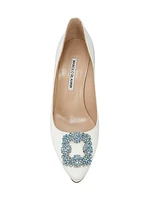 Hangisi 70MM Embellished Satin Pumps