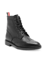 Classic Leather Wingtip Boots