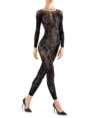 Lace Feather Catsuit