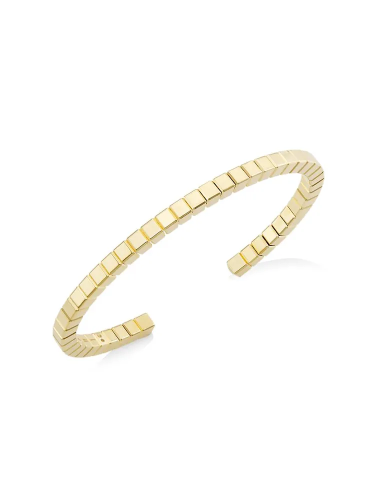 Ice Cube 18K Yellow Gold Cuff