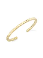 Ice Cube 18K Yellow Gold Cuff