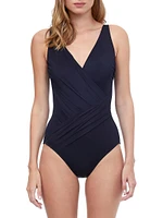 Ruched One-Piece Swimsuit