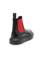 Platform Leather Chelsea Boots