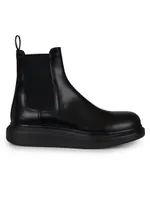 Platform Leather Chelsea Boots