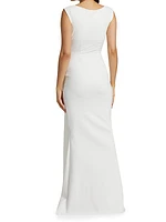 Egea Cap-Sleeve Jersey Gown