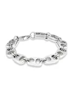 Pop Top Sterling Silver Bracelet