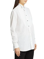 Marlie Cotton Tuxedo Shirt