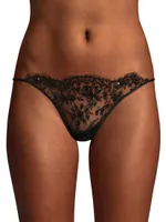 Beaded Lace Thong