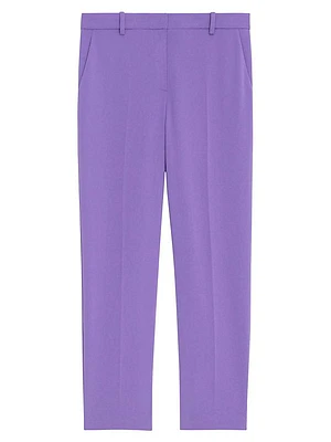 Crepe Cropped Tailered Trousers