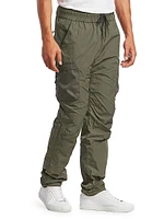 High Shrunk Nylon Cargo Pants