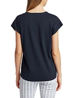 Le Mid Rise V-Neck Tee