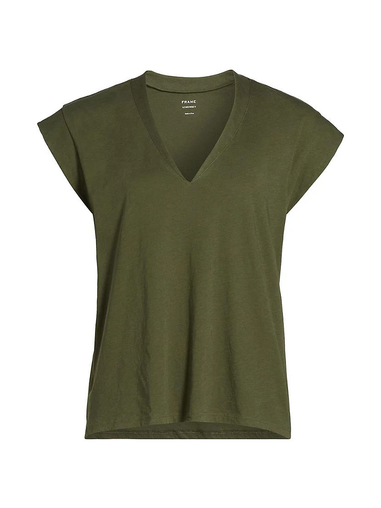 Le Mid Rise V-Neck Tee