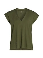 Le Mid Rise V-Neck Tee