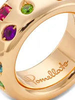 Iconica 18K Rose Gold & Multi-Stone Medium Ring