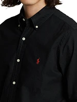 Garment-Dyed Classic-Fit Oxford Shirt