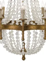 Frosted Crystal Bead Chandelier
