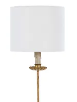 Clove Stem Buffet Natural Linen Shade Table Lamp