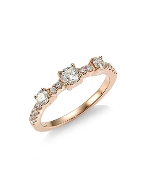 Collins 18K Rose Gold & Diamond Ring