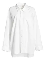 Drop Neck Oxford Shirt