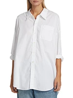 Drop Neck Oxford Shirt