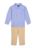 Little Boy's Solid Dress Shirt