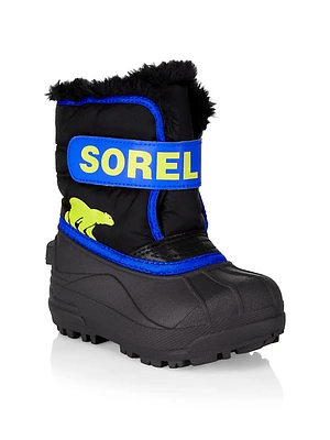 Girl's Snow Faux Fur-Lined Commander Boots