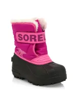 Baby Girl's, Little Girl's & Snow Commander Waterproof Faux Shearling-Lined Boots