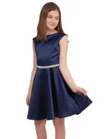 Girl's Lace Cap-Sleeve Dress