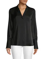 Rebekah Stretch-Silk Blouse