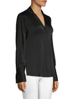 Rebekah Stretch-Silk Blouse