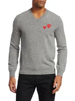 Double Heart Wool Pullover