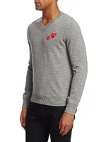 Double Heart Wool Pullover