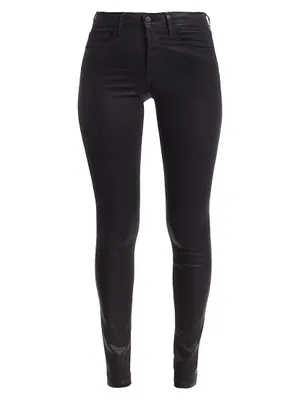 Marguerite High-Rise Skinny Coated Jeans