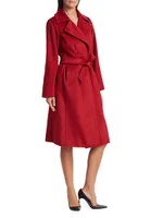 Manuela Icon Camel Hair Belted Wrap Coat