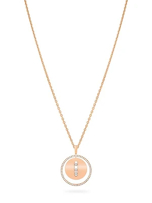 Lucky Move MM 18K Rose Gold & Diamond Pendant Necklace