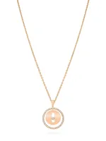 Lucky Move PM 18K Rose Gold & Diamond Pendant Necklace