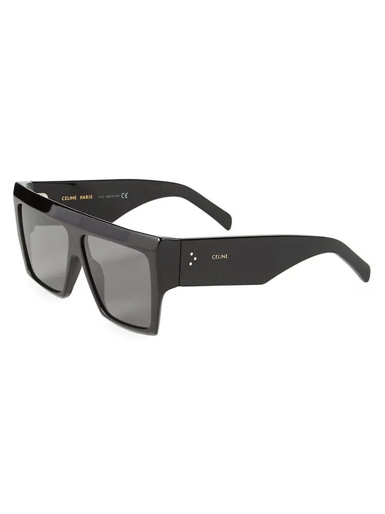 60MM Flat-Top Square Sunglasses