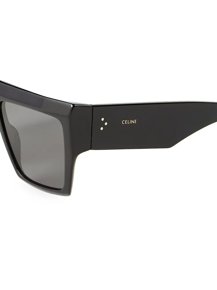 60MM Flat-Top Square Sunglasses