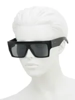 60MM Flat-Top Square Sunglasses