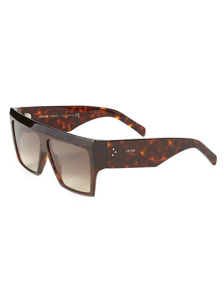 60MM Flat-Top Square Sunglasses