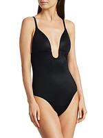 Suit Your Fancy Plunge Bodysuit