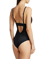 Suit Your Fancy Plunge Bodysuit