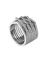 Antifer 18K-White-Gold & 0.47 TCW Diamond Ring